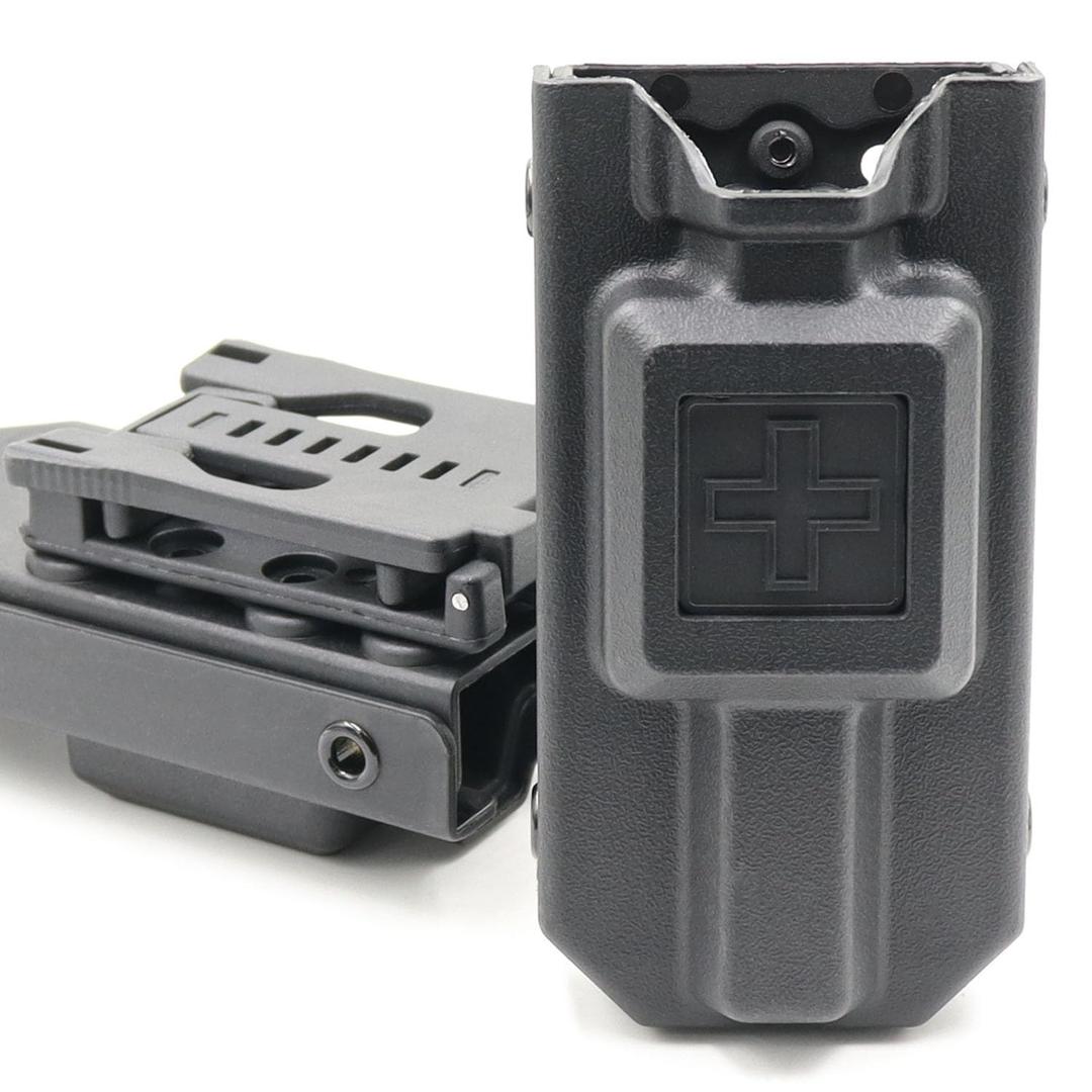 Tourniquet Holder, Tourniquet Case Compatibility with Tourniquet Gen 7, Adjustable Molle Tourniquet Pouch Mounting Adapter Fits up to a 2.3" Belt (1 Pack)