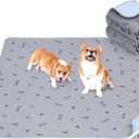 2Pack Puppy Pads Washable, 48x48 Reusable Pee Pads for Dogs, Absorbent Whelping Pads Waterproof Dog Rug Non-Slip Protector for Housbreaking,Potty Training,Bed Couch Carpet