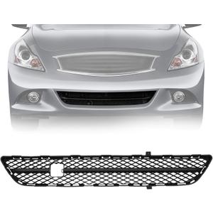 622541NF1A Front Bumper Lower Center Grille Fit for Infiniti G25 Base/Journey 2011 2012 | G37 2010 2011 2012 2013 | Q40 Base 2015, Radiator Grill Mesh - Textured Black Replace IN1036100