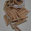 uxcell 90 Pcs Wooden Dowel Pins 12x100mm(0.47x3.94) Fluted Beveled Ends Wood Dowel Pegs Dried Hardwood for Woodworking Furniture Shelf