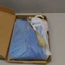 AHLPO Princess Dress Costume for Girls Halloween Party Cosplay Princess Dress Up Snow Queen Fancy Dress Up Birthday Outfit (4-5 Years)