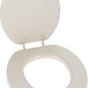 Ginsey Cushioned Owl Soft Toilet Seat for Stylish Bathroom Dcor, White/Brown, Standard