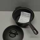 2 Quart Cast Iron Sauce Pan with Lid, Handle and Handle sleeve Small Cast Iron Pot Kitchen Cookware for All Cooktops Making Pasta Sauce, Soup, Milk