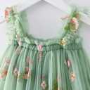 BGFKS Layered Tulle Tutu Dress for Toddler Girls, Baby Girl Rainbow Tutu Princess Skirt Set with Flower Headband.(Flower Green, 3T)