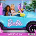 Barbie Hot Wheels RC SUV, Remote-Control Vehicle That Fits 2 Fashion Dolls & Accessories, Includes Kid-Applied Stickers for Customization