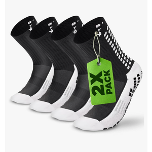 Lux Dual Grip Socks - Soccer Grip Socks for Men and Women. GripArray Performance & Comfort