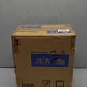 Transparent Trash Can, Bathroom Trash Cans with Lids, 2.6 Gallon Garbage Can for Bedroom, Office, Plastic Slim Waste Basket with Press Top Lid, 10L Clear Trash Bin for Home, Kitchen (Blue)