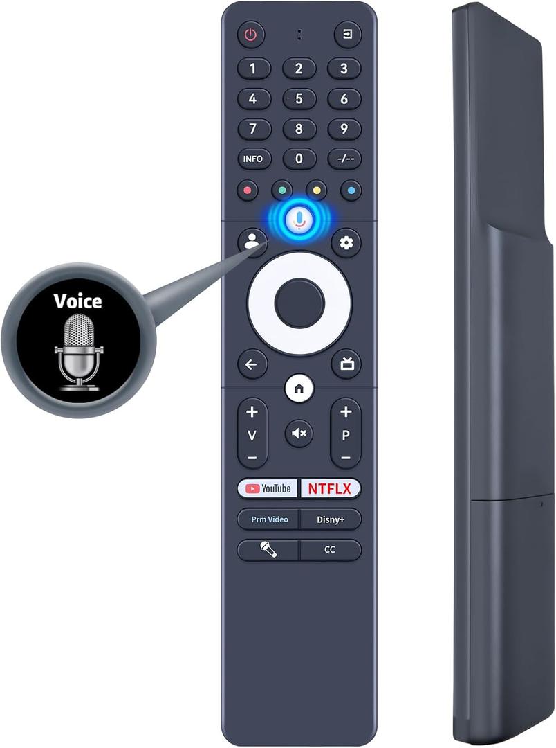 Voice Remote Control Replacement for Sansui S55VOUG OLED 4K UHD Smart Google TV