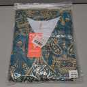 WEACZZY Maxi Dress for Women 2026 Summer V Neck Short Sleeve Swing Sundress Floral Print Formal Beach Vacation Elegant Long Dresses with Pockets, Blue Khaki, XXL