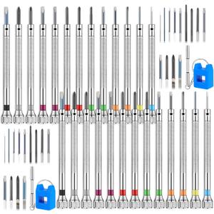 26pcs Precision Watch Screwdriver Set 0.6-2.0mm Small Jewelers Screwdriver Set High Hardness Steel Micro Cross Screwdriver Kit Glasses Repair Kit for Watch Eyeglasses Jewelry Work Electronics Repair