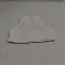 Aoxjox Women's Kim Cutout High Neck Tank Workout Sports Bras Fitness Training Gym Bra Yoga Crop (Large, White)