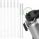 SUNMON Water Bottle Straw for RTIC Jug, 6 Reusable BPA Free Straws with 2 Cleaning Brushesm, Food-Grade Plastic, for RTIC Jug Half Gallon