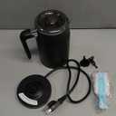 KIDISLE Milk Frother and Steamer 4 in 1, Milk Steamer with Auto Temperature Control, Warm & Cold Foam Maker, Hot Chocolate Maker, Frother for Coffee, Latte, Cappuccino, Black