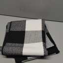 MUBIN Cotton Buffalo Plaid Rug 27.5 x 43 Inches Black and White Check Rugs Hand-Woven Indoor or Outdoor Rugs for Layered Door Mats Washable Carpet for Front Porch, Kitchen, Farmhouse, Entryway