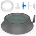 hygger Aquarium Air Stone, Fish Tank Bubbler Aerator with Stainless Steel Base, Oxygen Diffuser for Nano Air Pumps Hydroponics Small Ponds and Fish Tanks (2.4 inch)