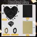 Foxtell 5 Senses Gift Bags Five Senses Birthday Decorations with Tissue Paper Ribbon Happy Birthday Banner Balloons Rose Petals Ribbons for Party(Black Gold)