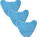 3 Pack Reusable Replacement Refills Steam Mop Pads Compatible with Hoover WH01100 WH20200, Microfiber Washable Cleaning Pads Fits for Vax S2 S2C S3 S3S, 12.6×8.7Inch