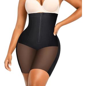 SHAPELL Shapewear for Women - High-Waisted Shapewear Tummy Control Shorts, Faja Body Shaper, Underwear for Women, Size L