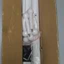 Coat Rack, Freestanding Coat Racks with 8 Hooks 2 Adjustable Height, Tree Coat Rack for Bedroom, Hallway, Entrance, Office, Hats, Handbags,Purse (White)