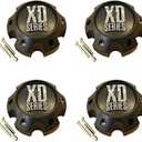KMC XD 1079L145MB Set of 4 Matte Black Center Cap for 6X139.7