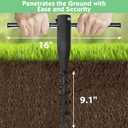 Umbrella Sand Anchor,Heavy Duty Steel No Dig Beach Sand Ground Anchor,Windproof Strong Beach Umbrella Stake Holder Stand for Umbrellas,Poles, Christmas Tree Stand Holder
