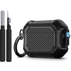 Maxjoy for AirPods Pro 3 Case (2025), Hard Shell Protective Cover Compatible with Airpods Pro 3rd Generation Cover Case with Keychain Cleaner Kit for Men Women, Black Maxjoy for AirPods Pro 3 Case (2025), Hard Shell Protective Cover Compatible with Airpods Pro 3rd Generation Cover Case with Keychain Cleaner Kit for Men Women, Black