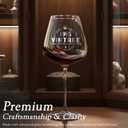 Crystal Burgundy Wine Glasses Cup Red Long Stem White Personalized Cute Large Women 30th Birthday Gifts for Her 30 Years Old Best 1995 Funny Cool Friend Gift Unique Birthday Party Decorations