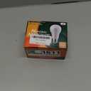 Neporal MagicGlow Rechargeable Light Bulbs with Remote, 3 Colors Shift + Dimmable Battery Powered Light Bulbs, USB Rechargeable, A19 Standard Emergency LED Light Bulbs, 15W, Up to 24 Hours, 2 Pack