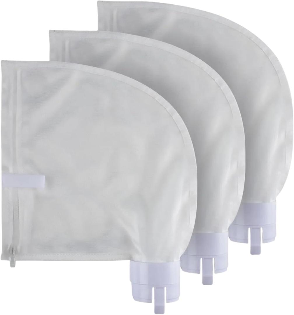 Pool Cleaner Bags with Zipper Replacement for Polaris 360, 380 Parts Pool Cleaner All Purpose Filter Bag (360-3 Packs)