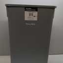 Alpine 23 Gallon Slim Trash Can - Open Top 3 Pack Slender Commercial Garbage Bin - Heavy Duty Plastic for Homes Offices and Other Commercial Space (Grey)