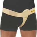 URIEL Hernia Belts for Men I Fits Left Side I Inguinal Hernia Belt for Men I Hernia Support I Pre & Post Surgery Hernia Truss I Adjustable Waist Strap with Compression Pad I Cream, XL Size