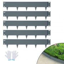 Steel Landscape Edging Metal Garden Edging, 17 inch, 7 Pcs