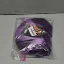 Dark Purple Wavy Long Wigs for Women Natural Curly Middle Part with Light Purple Highlight Hair Heat Resistant Synthetic Wig for Halloween Cosplay Use