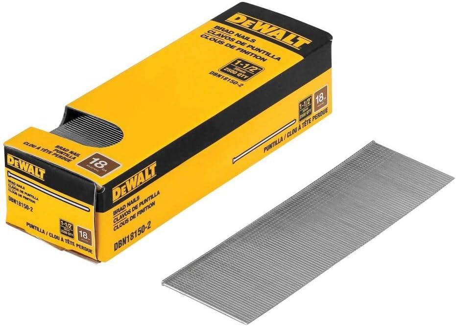 DEWALT 1.5 in. 18 Gauge Brad Nails (2, 500 PK) (DBN18150-2)