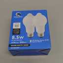 Energetic Motion Sensor Light Bulb, 8.5W (60 Watt Equivalent) E26 Motion Activated Dusk to Dawn Security Light Bulb for Front Door Porch Garage Basement Hallway Closet, 3000K Warm White, 2 Pack