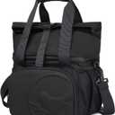 SUNNY BIRD 14L Large Insulated Lunch Bag, Leakproof and Dual Compartment Lunch Cooler Box for Women Adult and Men, Fits 21 Cans (Black 01)