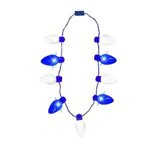 The Dreidel Company Hanukkah Bulb Necklace Light-Up Colorful Necklace, Costume Accessory, Party Favor, 25" (Single) 2 Pack