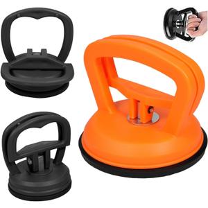 Car Dent Puller, 3 Pack Dent Remover Tool Suction Cup Dent Puller Kit for Car Dent Repair, Glass, Tiles, Mirrors, Orange and Black