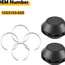 1523153-655 4Pcs Hub Cover Caps Wheel Caps Compatible with Polaris RZR XP Turbo S Velocity General 1000 XP 4P Ranger 1000 PS Crew