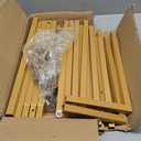 8.2FT Adjustable Backdrop Stand Kit - Square Wedding Arch & Balloon Arch for Photo Booth Background, Baby Shower, Birthday Party Decorations (Portable Frame) (Gold,8.2X 8FT)