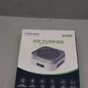 Air Purifier for Home  True HEPA Filter for Pets, Smoke & Allergies | 600 Sq Ft Coverage | Ultra-Quiet & Portable for Bedroom/Travel (1 Pack, Grey White)