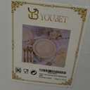 YOUBET 175PCS Ivory Scalloped Plastic Plates - Gold Disposable Dinnerware Set Include 50 Plates, 75 Gold Silverware, 25 Cups, 25 Napkins for Party & Wedding