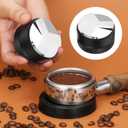 7 PCS Espresso Accessories,Espresso Tamper Tools,WDT Tool Espresso Machine Accessories Kit,Coffee Tamper with Wood Espresso Tamping Station,Distributor,Stirrer,Dosing Funnel,Brush,Puck Screen (54mm)