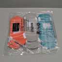 Hylaea Athletic Running Socks Cushion Padded Moisture Wicking Low Cut (Large, Red Blue Grey 3 Pairs)