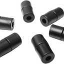 CooBigo 100pcs Black Plastic Buckles Lanyard Safety Breakaway Pop Barrel Connectors for Paracord & Ribbon Lanyards Necklace