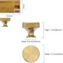 Amerdeco 10 Pack Champagne Bronze Knurled Cabinet Knobs Kitchen Cabinet Handles for Drawer, Cupboard and Wardrobe ZH0036