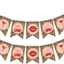 2Pcs Cheetah Birthday Banner Cheetah Print Party Decorations Cheetah Print Birthday Decorations