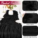 15 Pack Black Cheesecloth Table Runner 17 x 108 inch Cheese Cloth Table Runners 9ft Black Table Runner Rustic Romantic Sheer Gauze Runner for Wedding Party Baby Shower Table Decoration