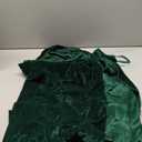 Colorful House Unisex Deluxe Full Length Hooded Wizard Cape Velvet and Stain Double Deck Cloak Halloween Cosplay (170CM/67", Green Black)