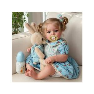 BABESIDE Lifelike Reborn Baby Doll - 20 Inch Princess Realistic Newborn Baby Doll with Blonde Hair, Handmade Real Life Doll, Includes Clothes, for Kids Ages 3+